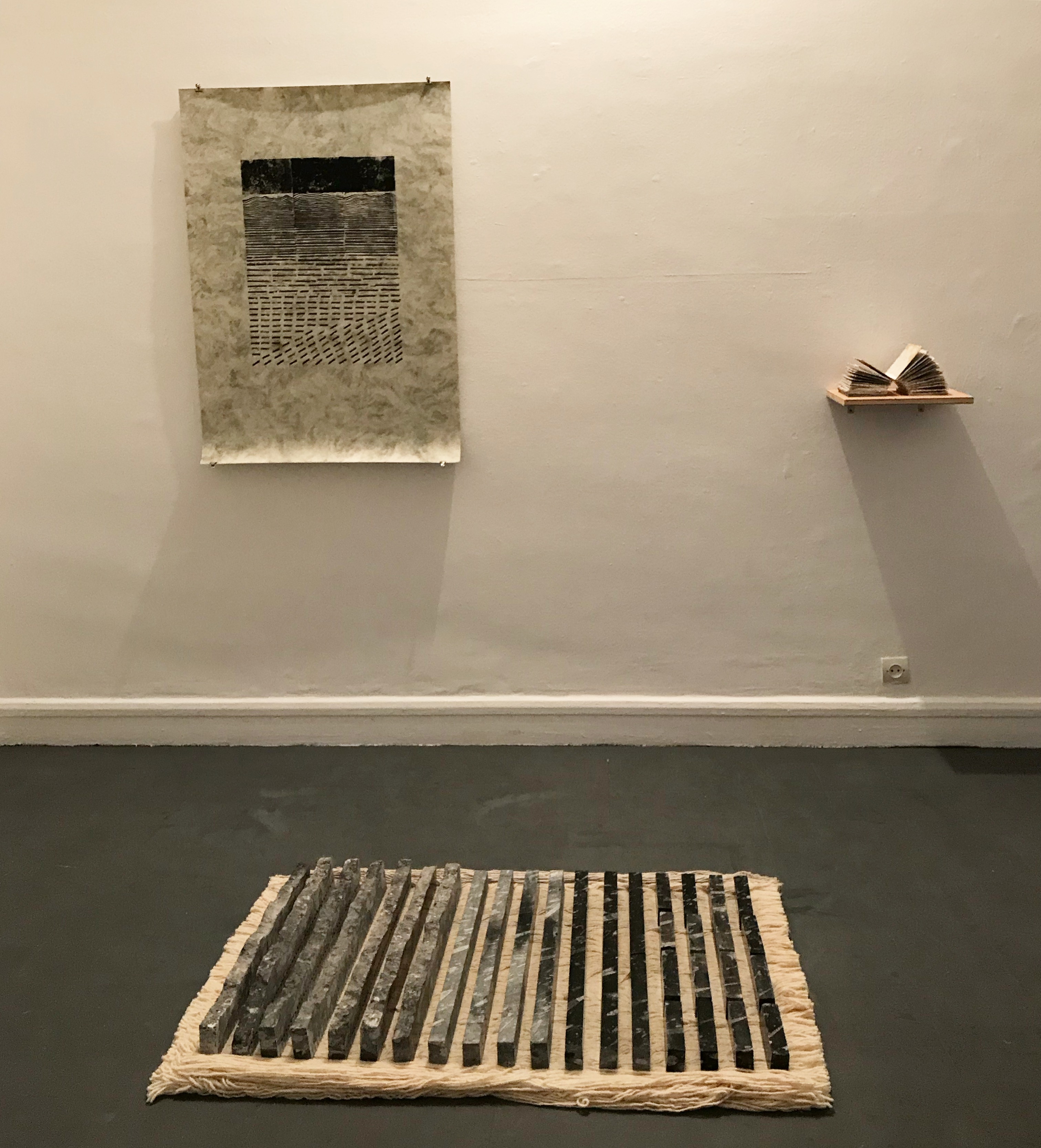 Sara O'Haddou, vue d'exposition à L'appartement 22, 2018.