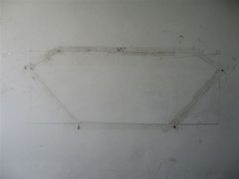 gabarit benne a ordures, atelier de l'artiste a Martil, 2004.